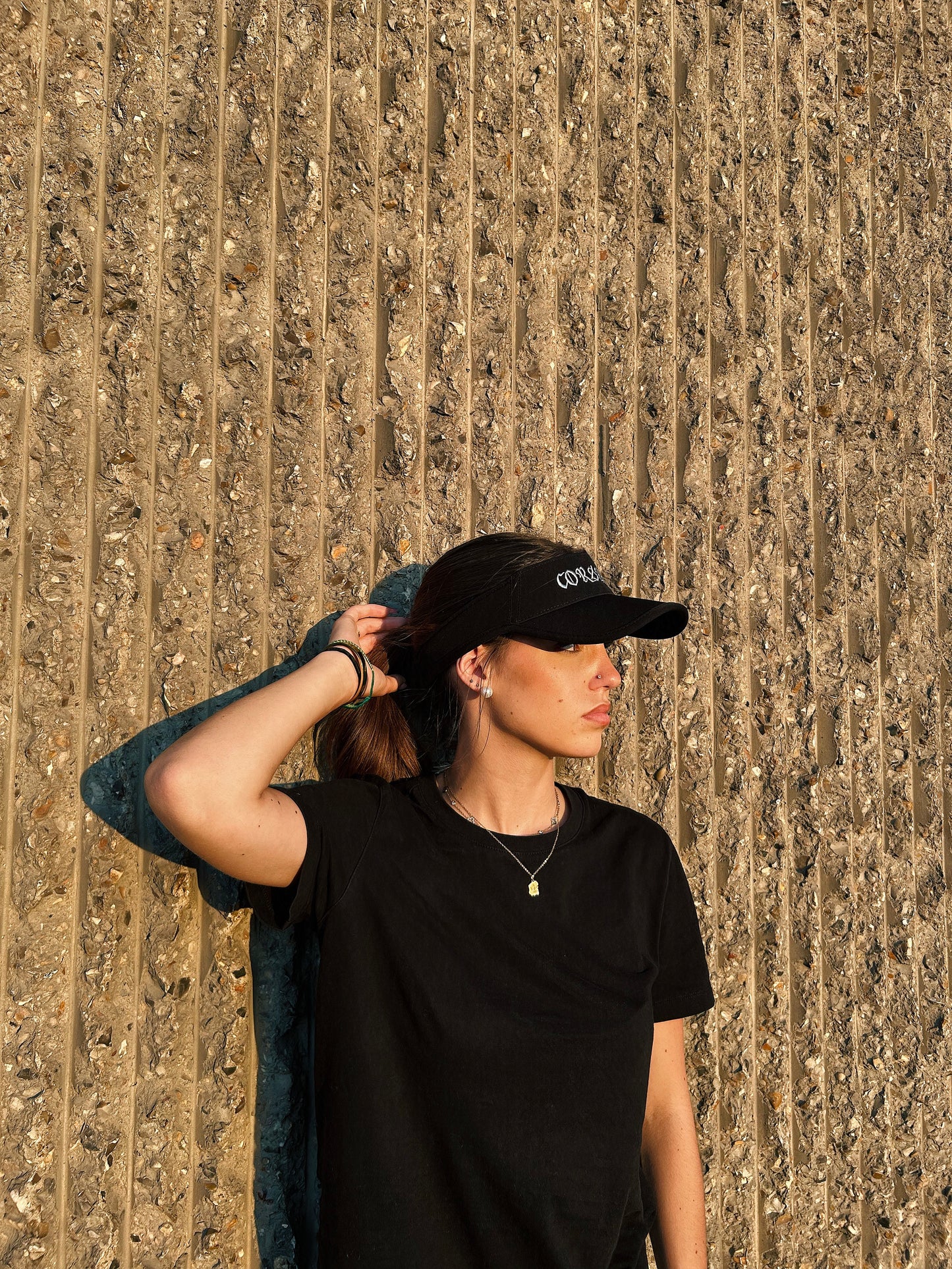 Black and Silver Visor