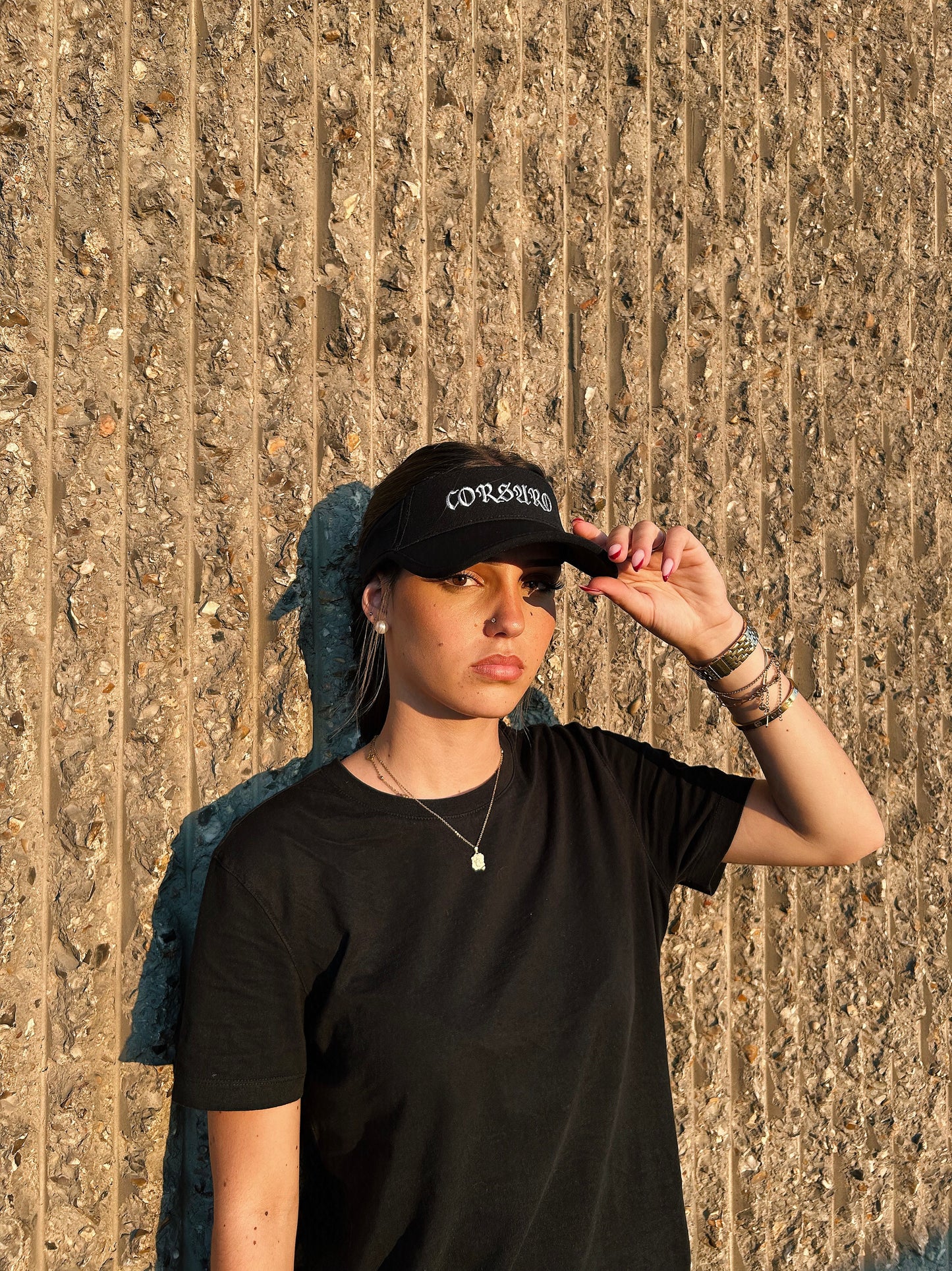 Black and Silver Visor